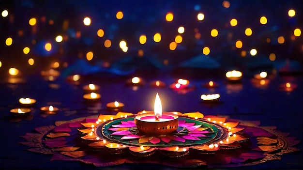Diwali Lichter von Diwali Glückliches Diwali Bild