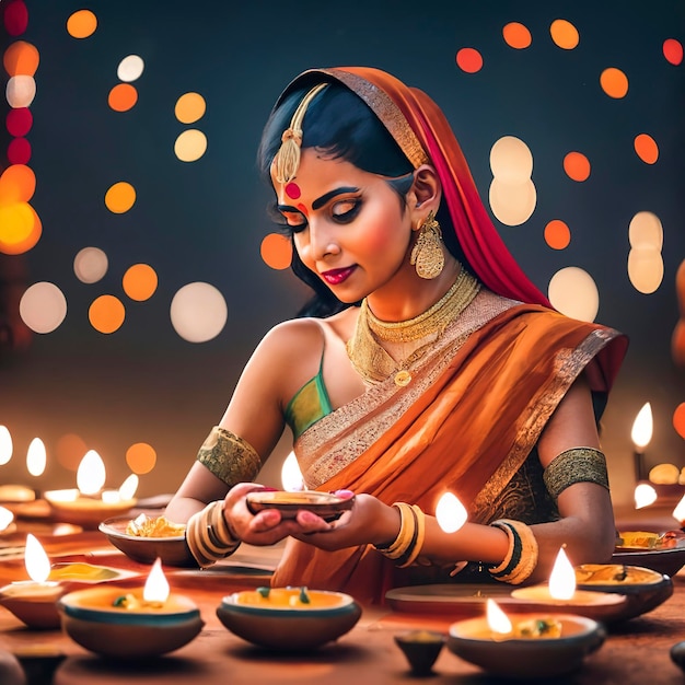 Diwali-Lichterfest-Tradition