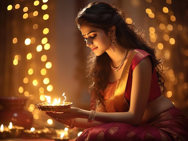 Un Diwali radiante deleita un festival de luces y tradiciones al estilo de celebración del Diwali indio