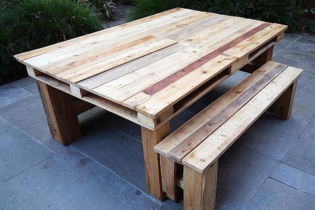 DIY Holzpaletten-Außentisch