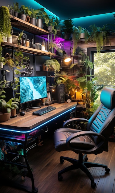 Diy Inspired Gaming Space Eclectic Color Theme Diy Project D Creative Live Stream Ideia de fundo