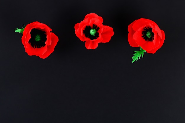 Diy Papier rote Mohnblume Anzac Day