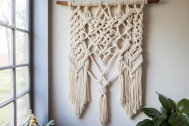 Foto diy-wandhänger aus macrame