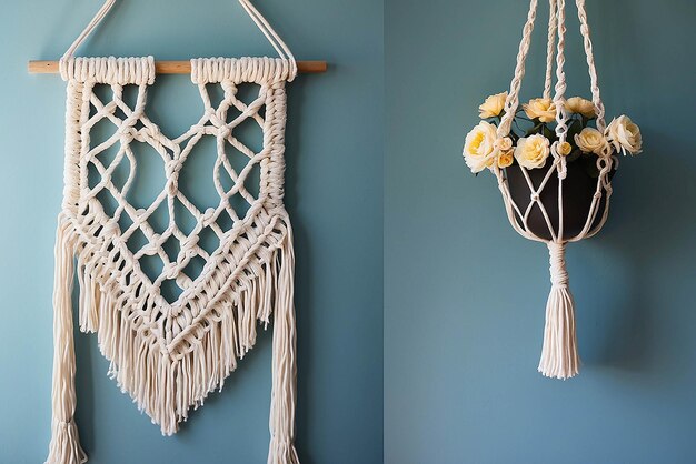 Foto diy-wandhänger aus macrame