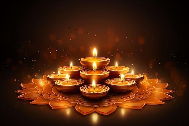 Diya Öllampe Diwali Hintergrund