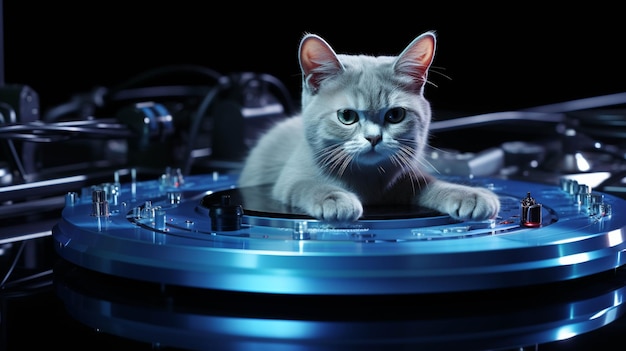 DJ-Katze HD-Hintergrundbild