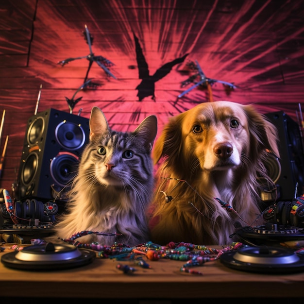 DJ Perro ultra realista HD HDR IA