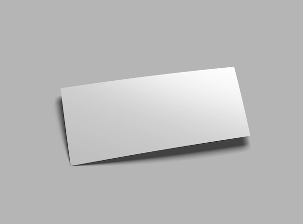DL 83x39 inc folheto render para apresentar o seu projeto