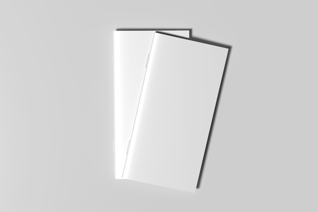 Foto dl folleto plegable en blanco