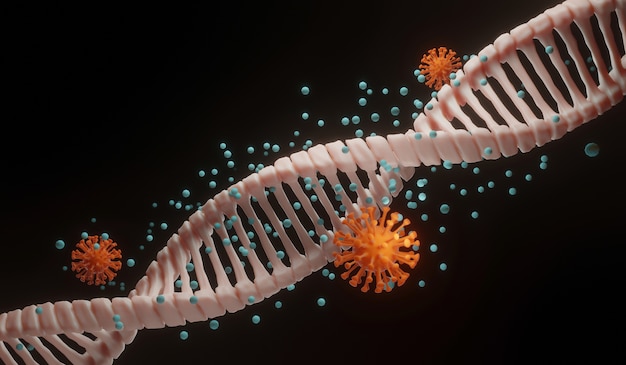 DNA 3d Hintergrund