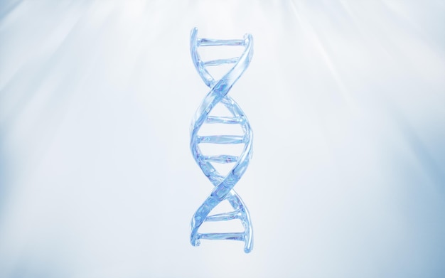 DNA com conceito biológico renderização em 3d