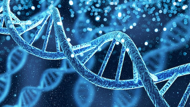 DNA-Genhelix-Spiralmolekülstruktur