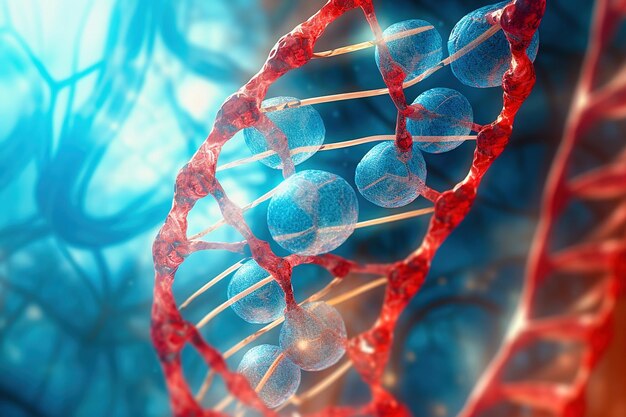 DNA-Helix Biotechnologie und Molekulartechnik Wissenschaftliche Medizin und Innovationskonzept DNA