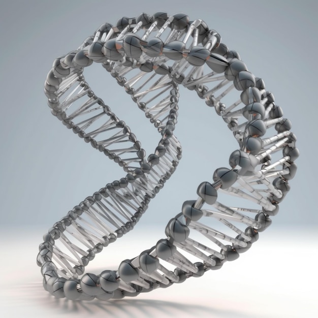 DNA im Stil von Ben Jennings 3D-Rendering