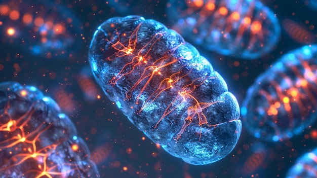 Foto dna mitocondrial mtdna e seu papel na produção de energia celular e herança