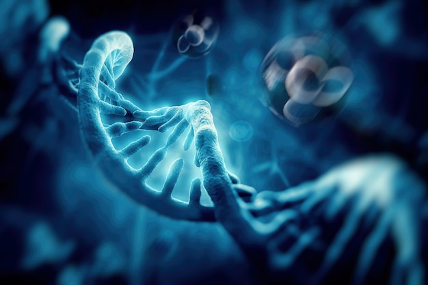 DNA-Molekül und Zellen