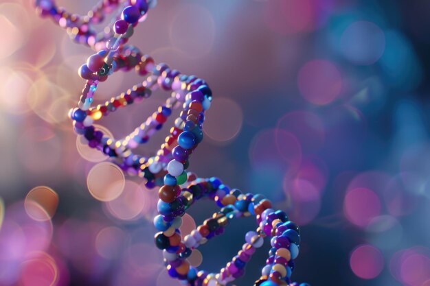 DNA-Spiralmoleküle Medizin Genetik Konzept 3D-Illustration