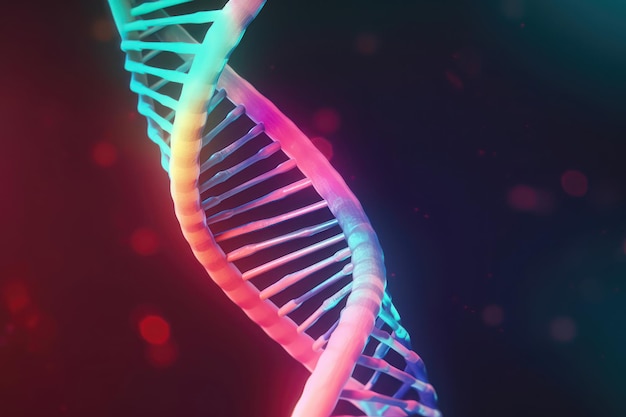 DNA-Test 3D-Design und Bewegungs-KI generiert