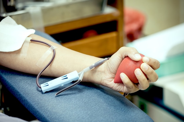 doação de sangue de transfusão