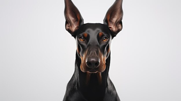 Doberman pinscher dog una foto increíble muy detallada