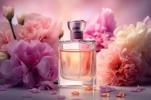 Doce rosa perfume amor romance presente aniversário Generative Ai