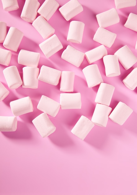 Doces doces marshmallow rosa