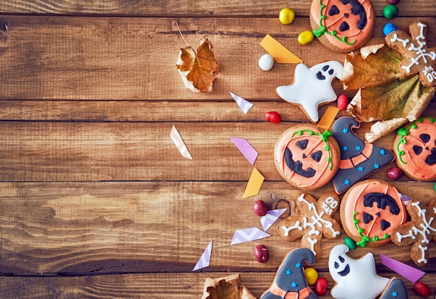 Doces e biscoitos de Halloween