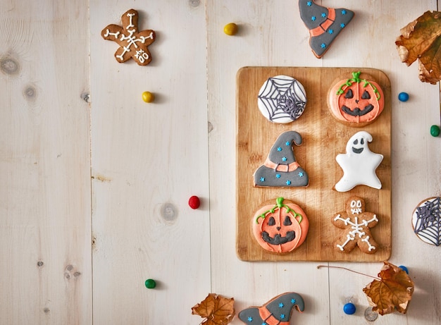 Doces e biscoitos de Halloween