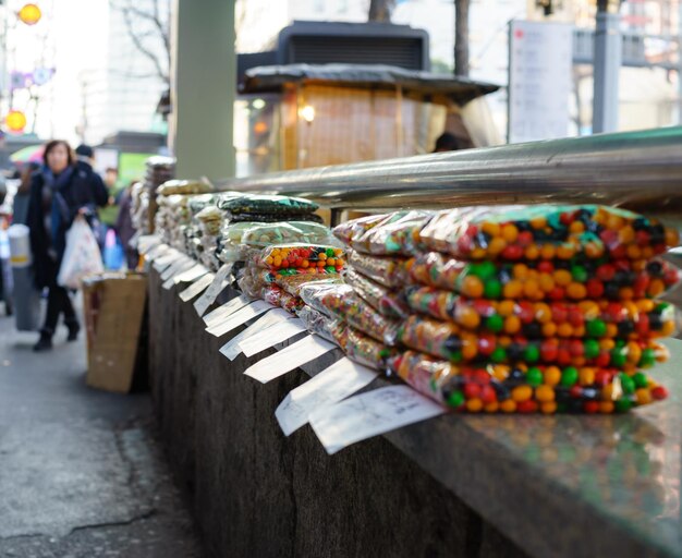 Doces em plástico para venda