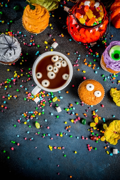 Doces infantis engraçados para o Halloween