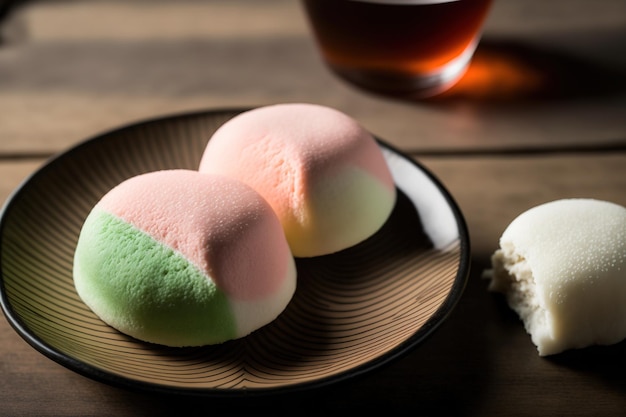 Doces japoneses conhecidos como daifukumochi também conhecidos como daifuku são feitos de um pequeno mochi circular que foi preenchido com um recheio doce