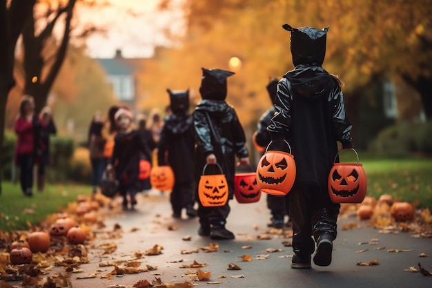 Doces ou travessuras infantis com IA generativa de Jack O Lantern Candy