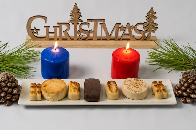 Foto doces típicos de natal na mesa