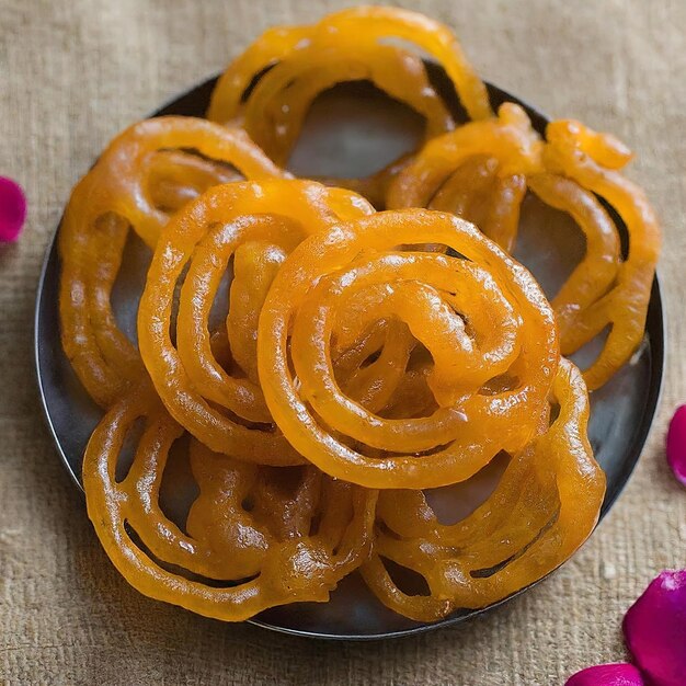 doces tradicionais indianos de batata doce com açúcar e açúcar