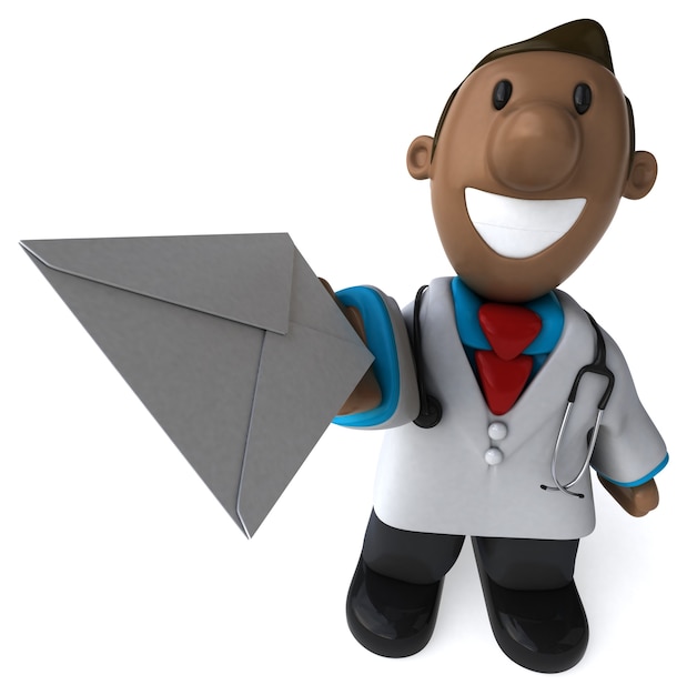 Doctor divertido - Ilustración 3D