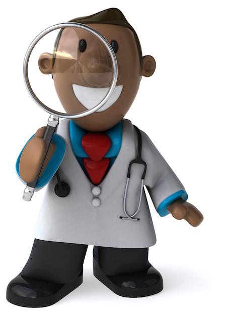 Doctor divertido - Ilustración 3D