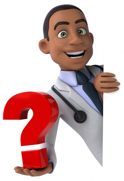 Doctor divertido - personaje 3D
