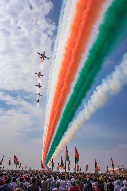 Documente o impressionante show aéreo da Força Aérea da Índia no Dia da República