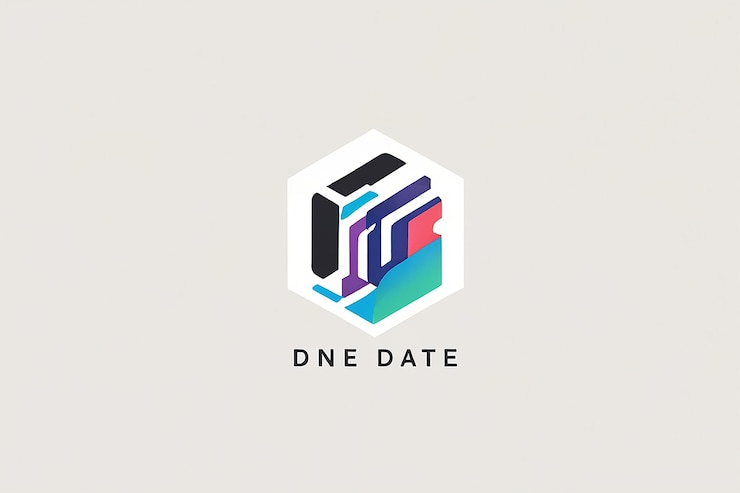 Foto documento de datos de archivo inspiración mínima del logotipo
