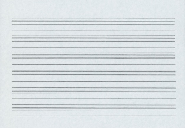 Documento del personal para notación musical