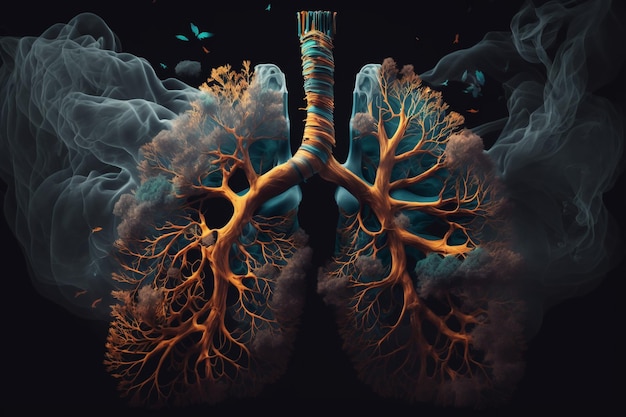 Doença do enfisema O conceito de doenças do sistema respiratório