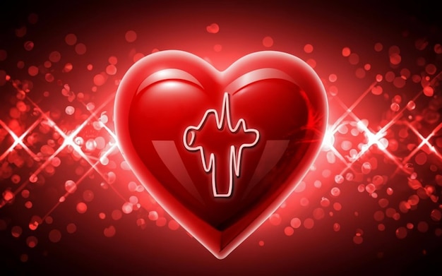 Doenças cardíacas Coração humano resumo médico Artérias coronárias fundo 3d