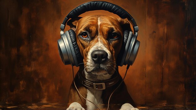 Dog_with_headphonesAI generativo