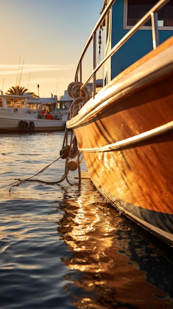 Dois barcos flutuando na água