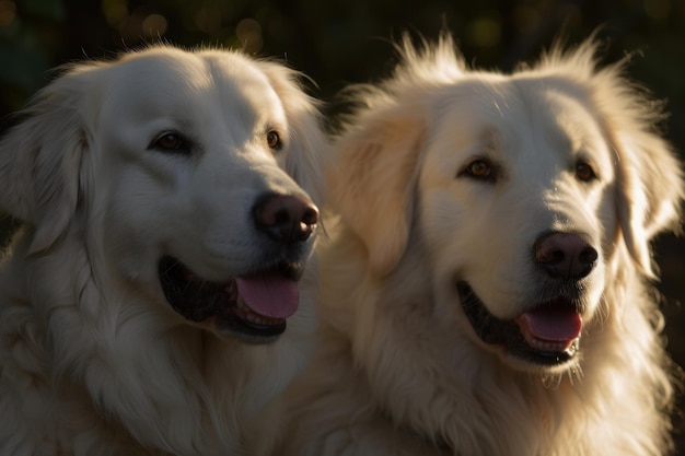 Dois cães ao sol