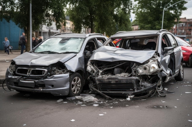 Dois carros que têm a palavra carro neles