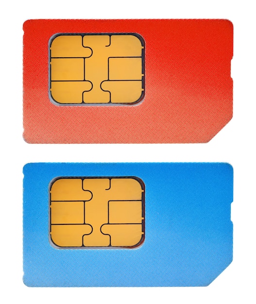 Dois cartões SIM