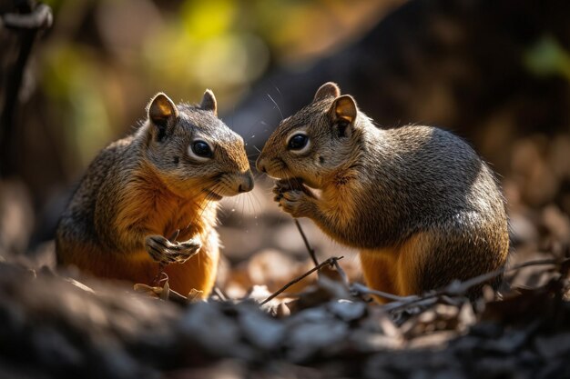 Jogo De Dois Esquilos Vermelhos Na árvore Foto de Stock - Imagem de  exterior, habitat: 111526504