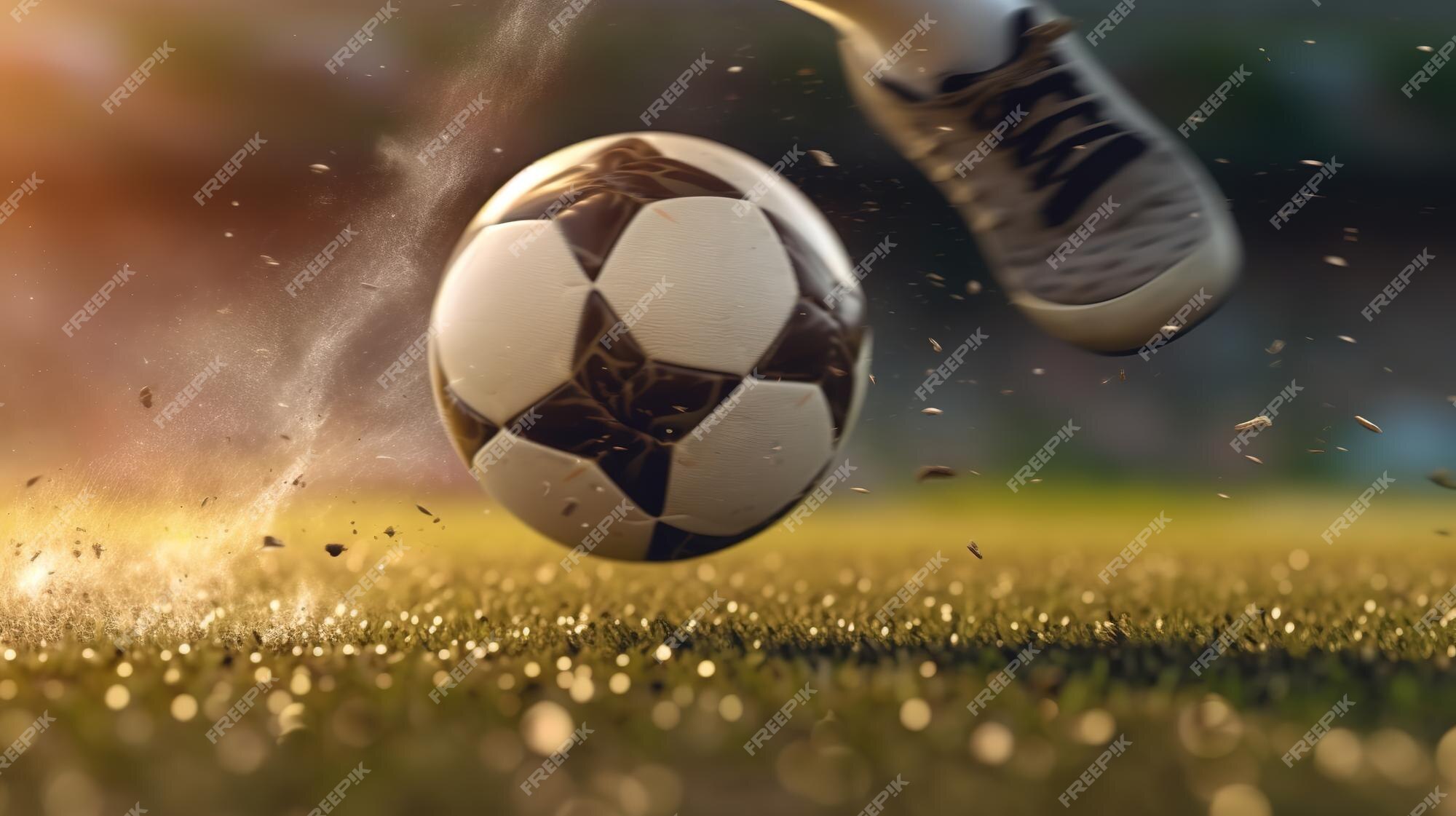 Foto de Dois Homens Estão Jogando Futebol E Eles Competem Uns Com Os Outros  e mais fotos de stock de Jogador de Futebol - iStock