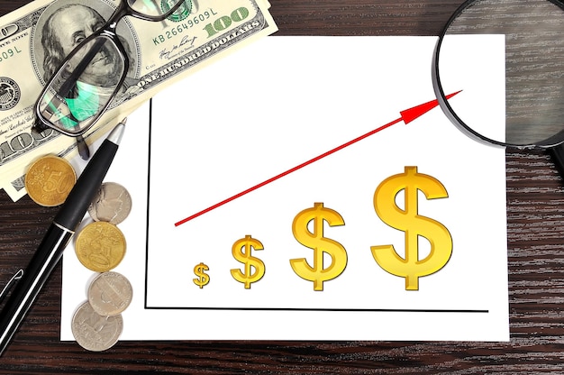 Dólar de lucros do esquema